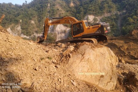 कालीगण्डकी करिडोरको सडक पिचको काम सुरुवात