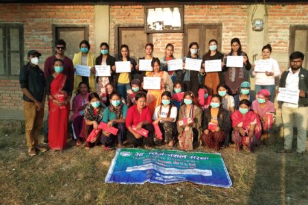 पुन: प्रयोग योग्य सेनेटरी प्याड निर्माण सम्बन्धि तालिम सम्पन्न