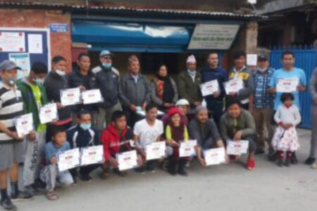 मिलन बस्ती टोल विकास संस्था द्वारा भलिबल प्रतियोगिता सम्पन्न