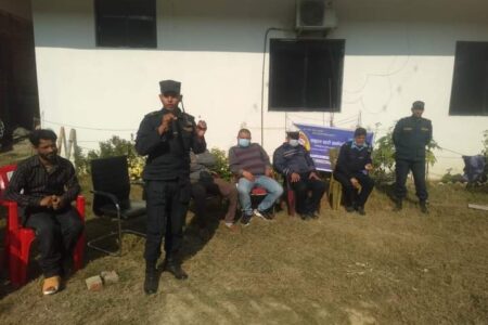 सिमानासम्म जनचेतना फैलाउँदै कपिलवस्तु प्रहरी