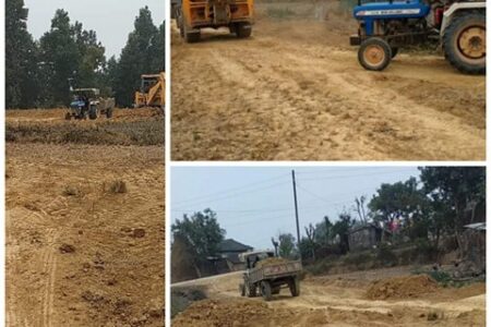कञ्चन १ मा अवैध माटो उत्खनन गरि विक्रि वितरण, माटो प्लटिंग प्रयोग गरिदै