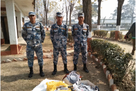 पश्चिम नवलपरासीमा सशस्त्र प्रहरी द्वारा १ लाख बढीको माल सामान नियन्त्रणमा