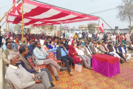 नेपाली काङ्ग्रेस नवलपरासीद्धारा प्रतिनिधिसभा विघटन  विरुद्धमा विरोध प्रर्दशन