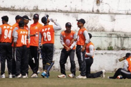 दिपेन्द्र सिंह ऐरीको १४० रन खेरा , एपीएफको लगातार दोस्रो जित