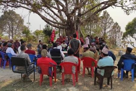 सिद्धारामा माओवादीको सम्पर्क कार्यलय उत्घाटन