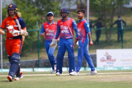 कुशल भुर्तेल र आशिफ शेखको कीर्तिमानी साझेदारीमा नेपालको सानदार जित