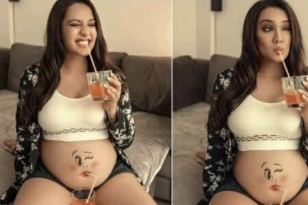 अभिनेत्री प्रीयंका कार्कीले पेटको बच्चालाई यसरी खुवाईन् जुस