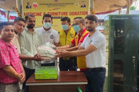 लायन्सद्धारा गौशालामा सहयोग हस्तान्तरण