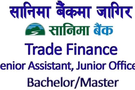 सानीमा बैँकमा जागिर! योग्यता: Bachelor/Masters ले आवेदन दिन पाउने(हेर्नुहोस्)