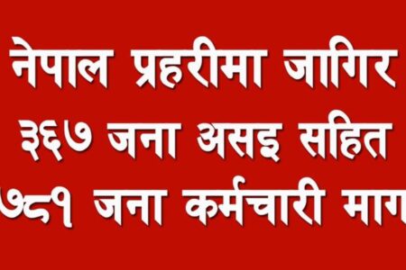 नेपाल प्रहरीमा जागिर खुल्यो माग्यो यति धेरै असई कर्मचारी (हेर्नुहोस्)