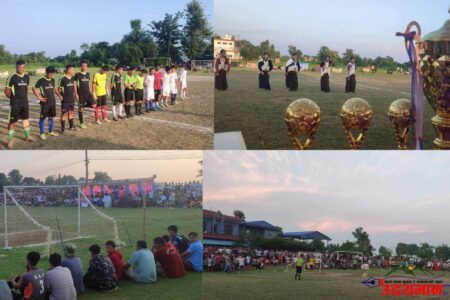 नव टिकुलिगढ युवा क्लबद्वारा आयोजित “7-A साइड नकआउट फुटबल प्रतियोगिता सम्पन्न