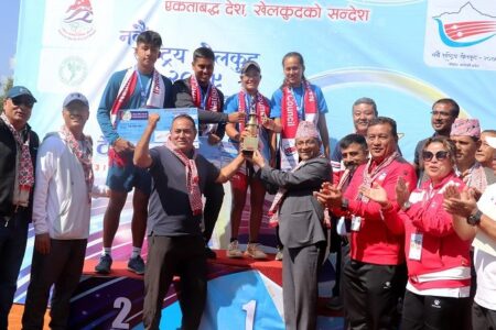 त्रिभुवन आर्मी १७२ स्वर्ण पदकसहित नवौं खेलकुद प्रतियोगिताको च्याम्पियन