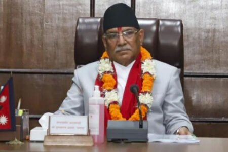 प्रधानमन्त्री पुष्पकमल दाहाल ‘प्रचण्ड’द्वारा पदभार ग्रहण