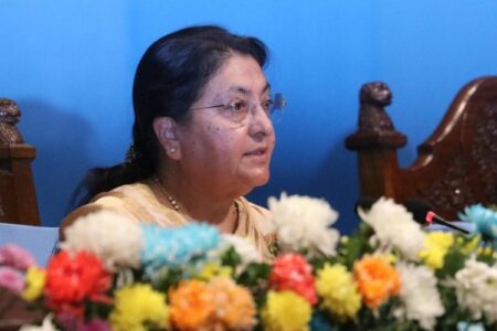 देशको अर्थतन्त्रमा देखिएको समस्या तत्काल समाधान गर्नुपर्छ : राष्ट्रपति  विद्यादेवी भण्डारी