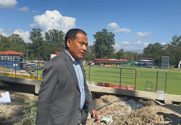कुलमान घिसिङले गरे टियु क्रिकेट मैदानको अनुगमन